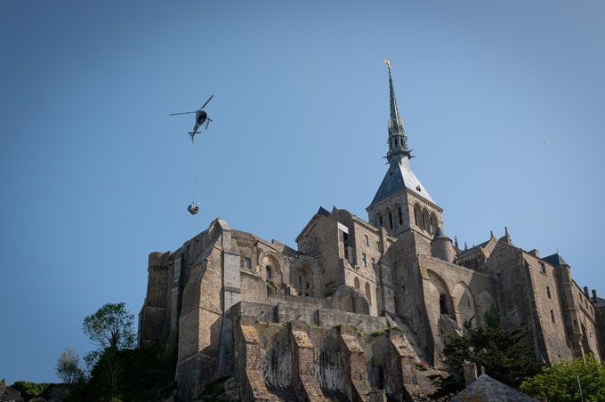 Héliportage au Mont Saint Michel