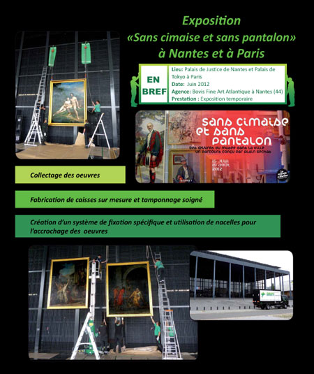 Montage d'exposition Groupe BOVIS