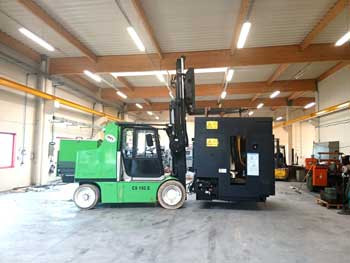 Transfert industriel dans le Nord (59) avec un chariot &eacute;l&eacute;vateur