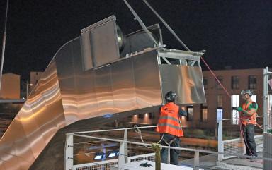 Remplacement des escaliers mécaniques de la gare SNCF de Mantes-la-Jolie