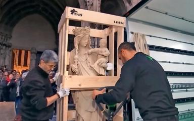 Bovis on the TV news: The Return of the Virgin of the Pillar to Notre-Dame de Paris