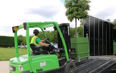 Manutention et transport d’Orangers à Paris
