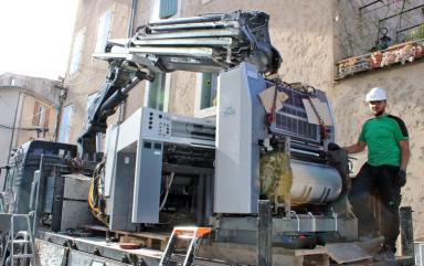 Manutention de machines d'imprimerie dans le Vaucluse (84)