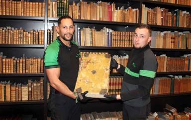 Déménagement des fonds anciens et précieux de la bibliothèque de Carpentras