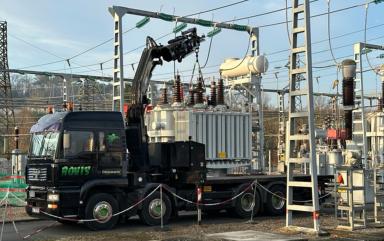 Grutage en dordogne dans une centrale électrique