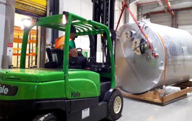 Déménagement industriel de cuves alimentaires en Alsace