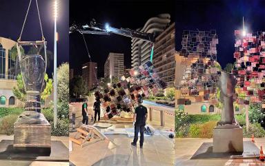 Manutention et levage de sculptures à Monaco