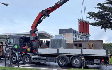 Manutention de transformateurs à Brest en Bretagne