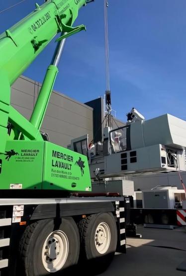 Manutention et levage de presses industrielles près de Lyon