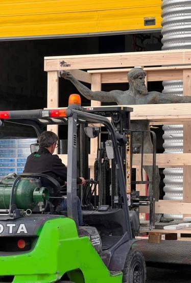 Transport sécurisé et manutention délicate d’une sculpture à Montpellier