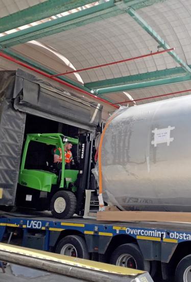 Déménagement industriel de cuves alimentaires en Alsace