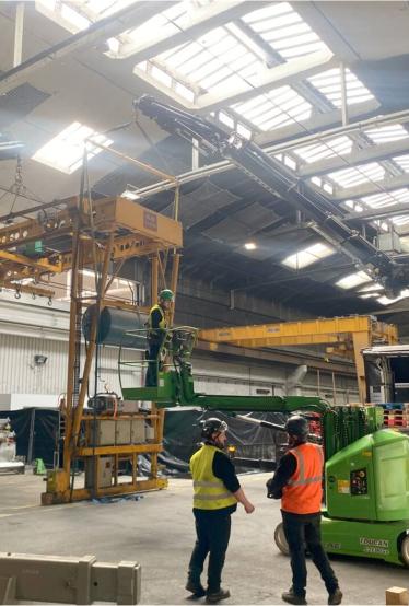Déménagement industriel dans une usine d'Issoire