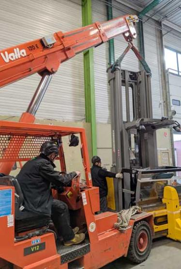 Manutention d’une machine industrielle à Argenteuil (95, IDF)