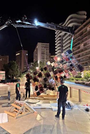 Manutention et levage de sculptures à Monaco