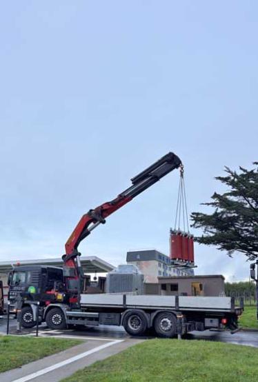 Manutention de transformateurs à Brest en Bretagne