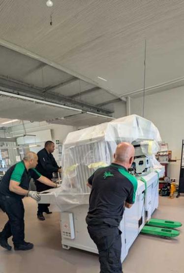 Transport de machine industrielle en Île-de-France