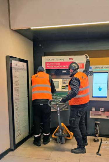 Installation d’automates de ticketing en Île-de-France 