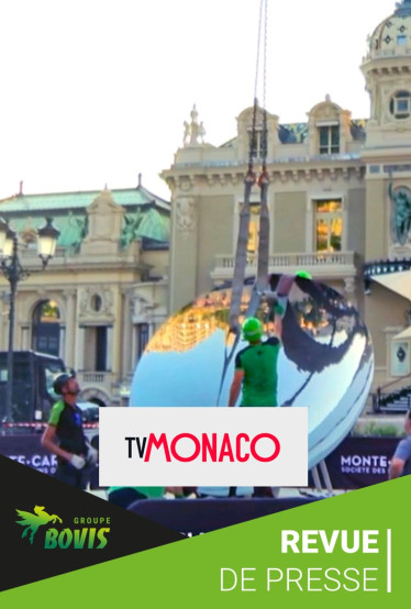 Revue de presse : Manutention et levage d’une œuvre d’art à Monaco