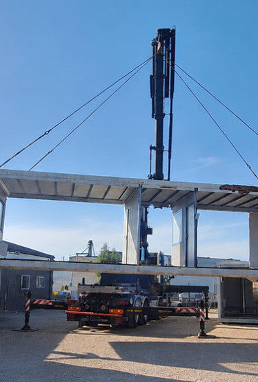 Prefabricated Module Handling in Dordogne