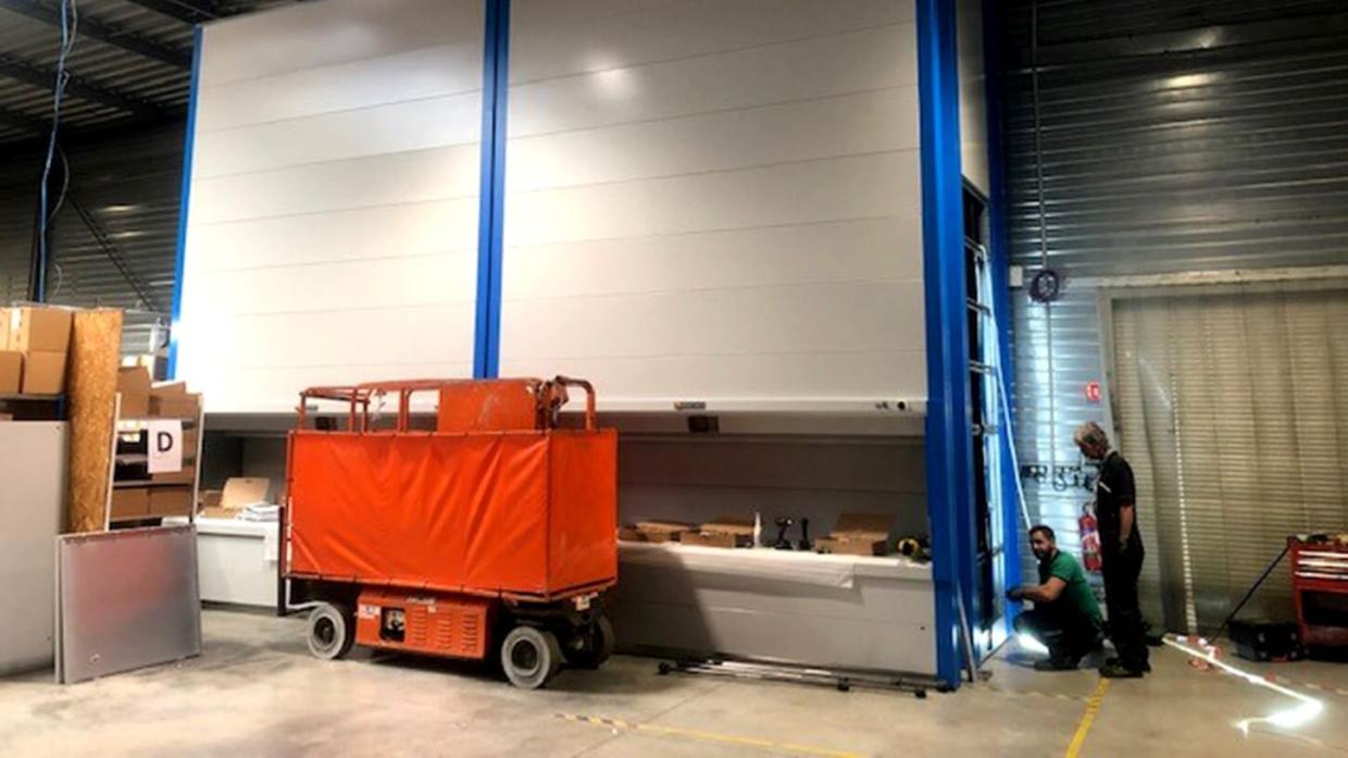 Dismantling of two vertical storage systems 