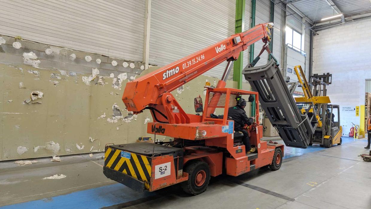 Manutention d’une machine industrielle à Argenteuil (95, IDF)