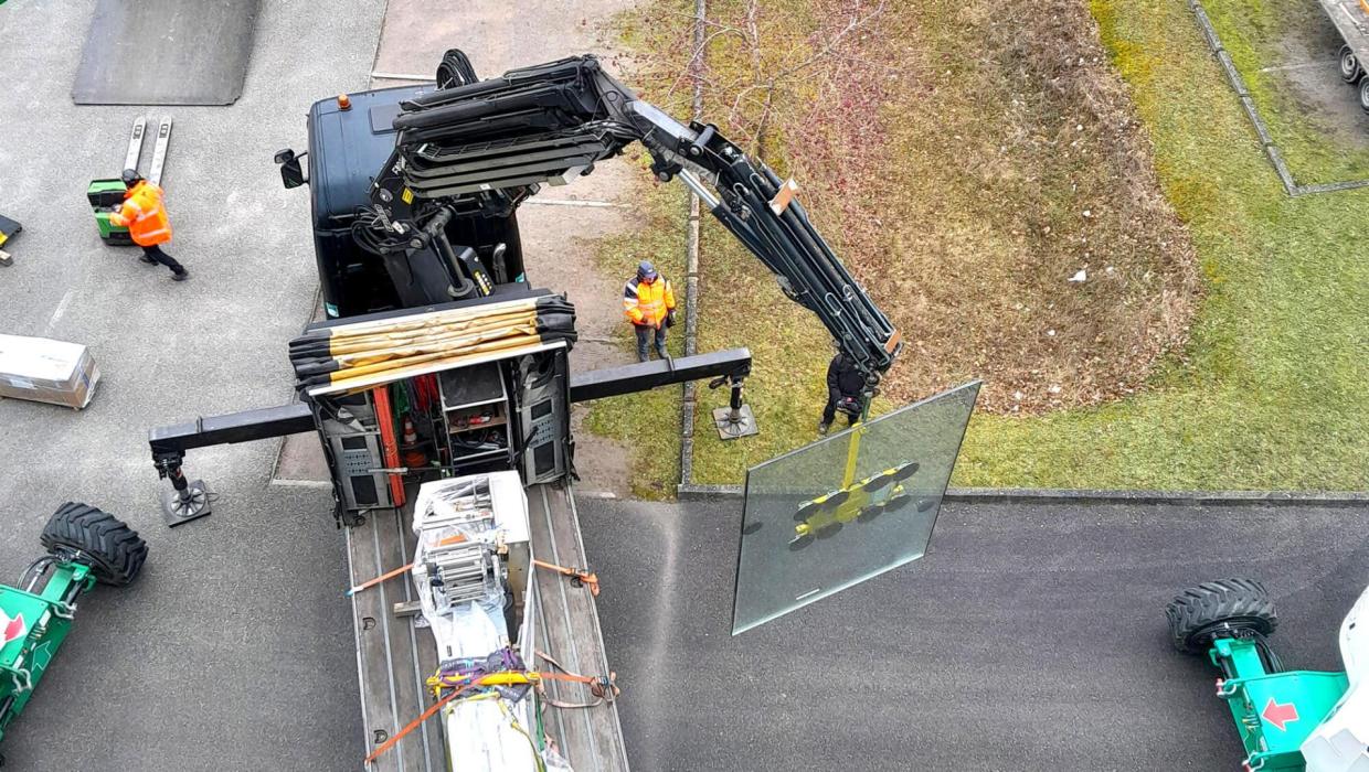 Manutention et grutage de machine à Strasbourg
