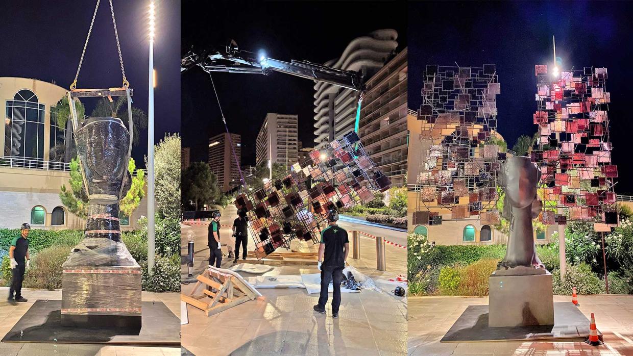 Manutention et levage de sculptures à Monaco
