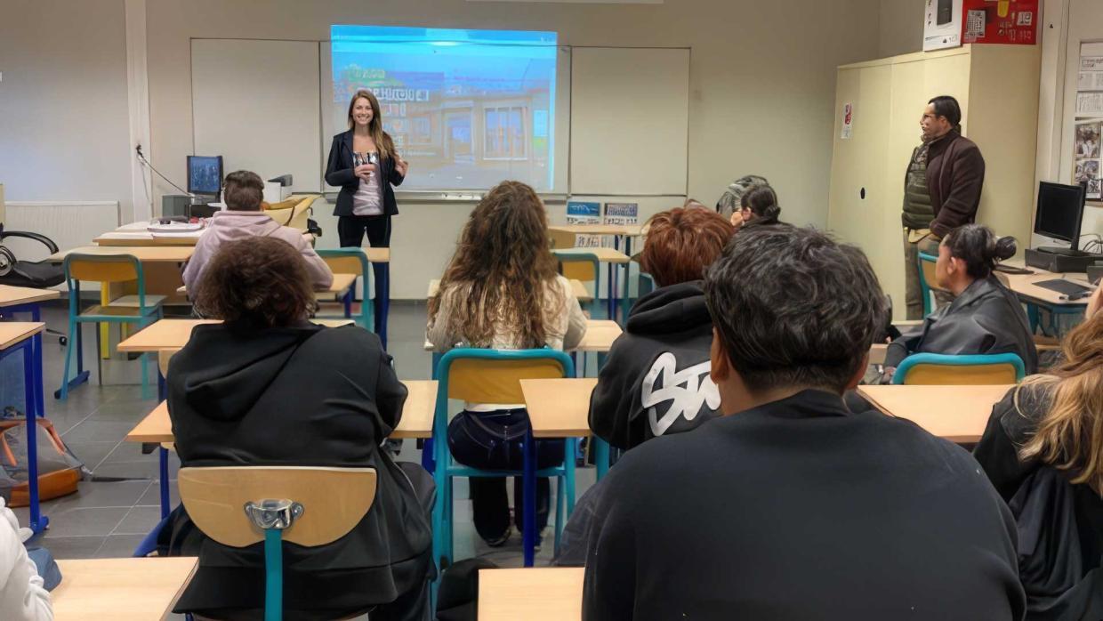 Intervention dans la classe de Terminale Bac pro logistique du Lycée Galliéni de Fréjus