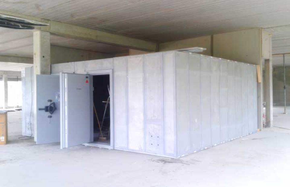 Installation de chambres fortes 