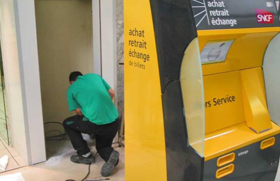 Installation d'automate de transport