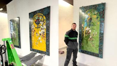Transfer of ceramic wall panels from Longwy by the Rousselot Manutention agency