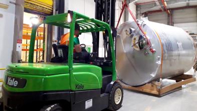 Handling of 4 food tanks in Alsace