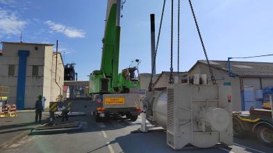 Replacement of a turbogenerator in Paris