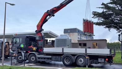 Manutention de transformateurs à Brest en Bretagne