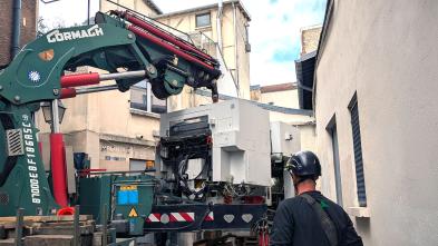 Manutention et déménagement d’une machine d’imprimerie en Île-de-France